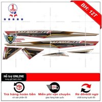 Tem rời dán xe wave 125i trắng đỏ - Bi Decal