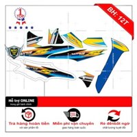Tem rời dán xe wave 2016 bạc xanh - Bi Decal