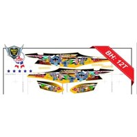 Tem rời dán xe wave 2016 hoạt hình stich - Bi Decal