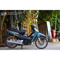 Tem Rời Dán Xe Wave A 100 Mẫu S Xi Măng Cực Đẹp, Hàng 3 Lớp Chất Lượng Cao .Team Decal