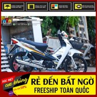 Tem Rời Dán Xe Wave  A 100 Mẫu Trắng Đen Vàng