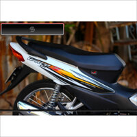 Tem Rời Dán Xe Wave A  110 Mẫu Móc Trắng Đen Vàng Cực Đẹp, Hàng 3 Lớp Chất Lượng Cao