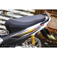 Tem Rời Dán Xe Wave  A 110 Mẫu Vàng Đen Trắng