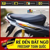 Tem Rời Dán Xe Wave  A 110 Mẫu Vàng Đen Trắng