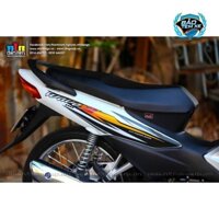 Tem Rời Dán Xe Wave A 2018 110 Mẫu Móc Trắng Đen Vàng Cực Đẹp, Hàng 3 Lớp Chất Lượng Cao