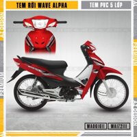Tem Rời Dán Xe Wave Alpha 110 100 Mẫu Chữ X Phối Màu Cực Đẹp | WA11 | Decal Chế Xe Máy Chất Liệu Chống Nước, Bền Màu