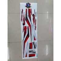 Tem rời dán xe Wave Blade 110 đỏ đen cao cấp 3 lớp bóng bảo hành màu vĩnh viễn