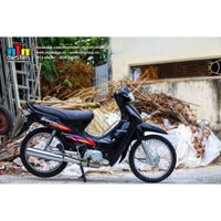 Tem Rời Dán Xe Wave  Nhỏ Mẫu Tím Đen Vàng Cực Đẹp, Hàng 3 Lớp Chất Lượng Cao ,Team Decal