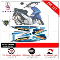 Tem rời dán xe wave RS 110 xanh đen - Bi Decal