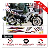 Tem rời dán xe wave rs 2016 trắng cam - Bi Decal