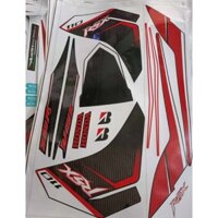 Tem rời dán xe wave rsx 2012 đỏ đen