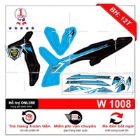 Tem rời dán xe wave RSX 2014 xanh đen - Bi Decal