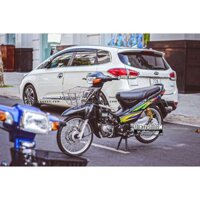 Tem rời dán xe WAVE S 110 đen. Phối màu xanh bắt mắt. Chất liệu cao cấp chống nước, không bay màu