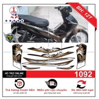 Tem rời dán xe wave S 110 mẫu zin - Bi Decal