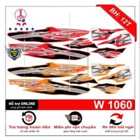 Tem rời dán xe wave Z 110 2017 kẽm gai - Bi Decal