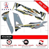 Tem rời dán xe wave Z 2016 dán xe xám xi măng - Bi Decal