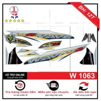 Tem rời dán xe wave Z 2016 xanh xi măng - Bi Decal