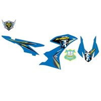 Tem rời dán xe winner X king drag dán xe xanh 17