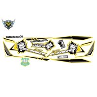 Tem rời dán xe winner X king drag dán xe vàng