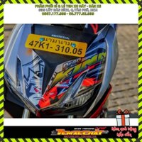 Tem Rời Dán Xe Winner X Mẫu King Drag Đỏ Bạc Đen Thời Thượng, Hàng 3 Lớp Chất Lượng Cao [TXC]