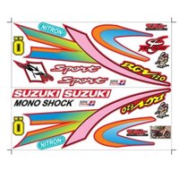 Tem rời dán xe xipo xe đỏ trắng