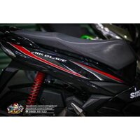 Tem rời Đỏ cho AirBlade 125 xe đen - tem cao cấp không bay màu