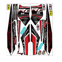 tem rời ekegant RC xi nhan dưới đỏ đen