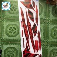 Tem rời ex 150 mx king dán xe đỏ nhám