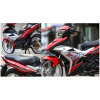 Tem rời Ex 150, phiên bản Y15ZR bạc đỏ, decal chống nước, không bong tróc phai màu