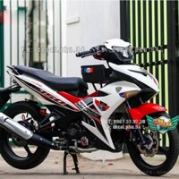 Tem rời EX 150 trắng đỏ Y15 ZR