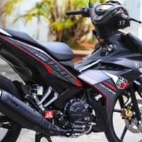 Tem Rời Ex 150 Y15zr Đen Nhám Phối Đỏ