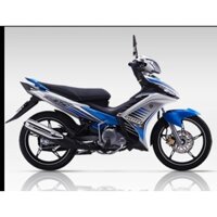 Tem Rời Exciter 135  2014 Dán Xe Xám Bạc - Tem Chuẩn Hình - Không Phai Màu Trọn Đời