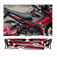 Tem Rời Exciter 135 nhiều mẫu cao cấp chất liệu in 3 lớp PPF. kháng nước không phai màu logo decal.