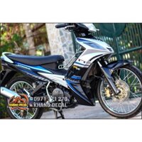 Tem rời Exciter 135 spark RR xe đen bạc