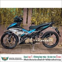 Tem rời Exciter 150 bạc đen xanh chỉ (5)