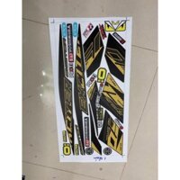 Tem rời Exciter 150 dán xe đen nhám