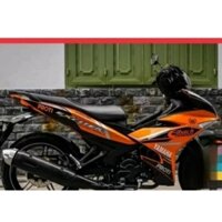 tem rời exciter 150 đen cam, tem 3 lớp không bay màu