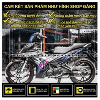 TEM RỜI EXCITER 150 LS PHỐI DÁN XE ĐEN - BI DECAL