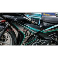 tem rời exciter 150 MX king đen xanh lục bảo