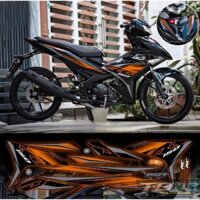 tem rời Exciter 150 Rc xe đen phối đủ màu