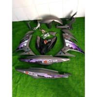 tem rời exciter 150 xám tím thành phố, tặng kèm set logo, tem 3 lớp không bay màu