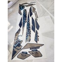 tem rời exciter 150 xám xanh chế, tem 3 lớp siêu bền