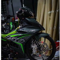 tem rời exciter 150 xanh xám mẫu mới cover , tem 3 lớp bền màu không phai