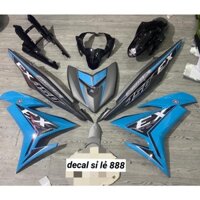 tem rời exciter 150 xanh xám