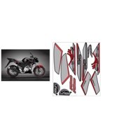 tem rời fz150i đỏ xám xe đen