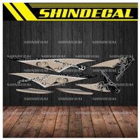 Tem rời hayate fi ss chế mẫu zin dán xe đen