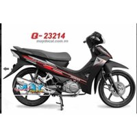 tem rời honda blade chỉ đỏ xe đen