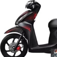 Tem Rời Honda Vision Dán Xe Đen Nham - Phối Chỉ Đỏ  - Decal In Chất Lượng