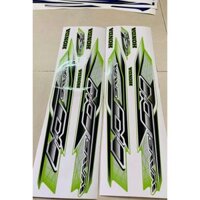 Tem rời HONDA WAVE ALPHA 110 đời 2023. Màu Xanh Chuối. Decal dán xe in UV cao cấp, chống nước