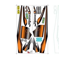 Tem rời jupiter V dán xe đen